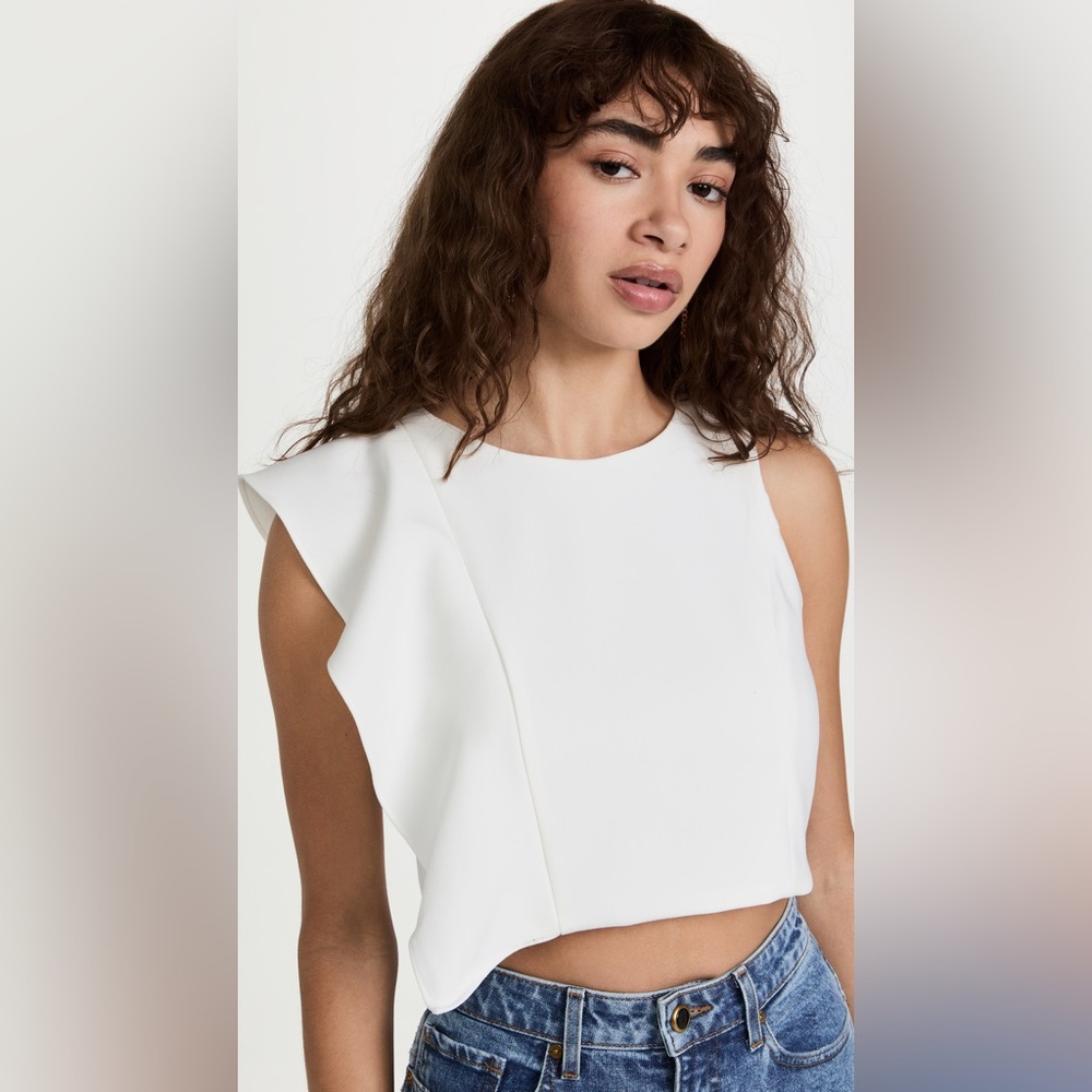 Black Halo Zip Back Crop Tank